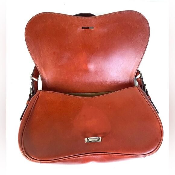Prada Vitello England Shoulder Bag Cognac - Picture 7 of 11